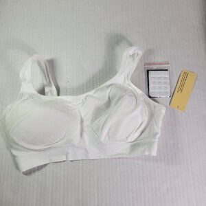 Truekind White Comfort Wireless Shaper Bra #10022 Size L